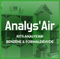 PACK Analys’Air Benzène + Formaldéhyde